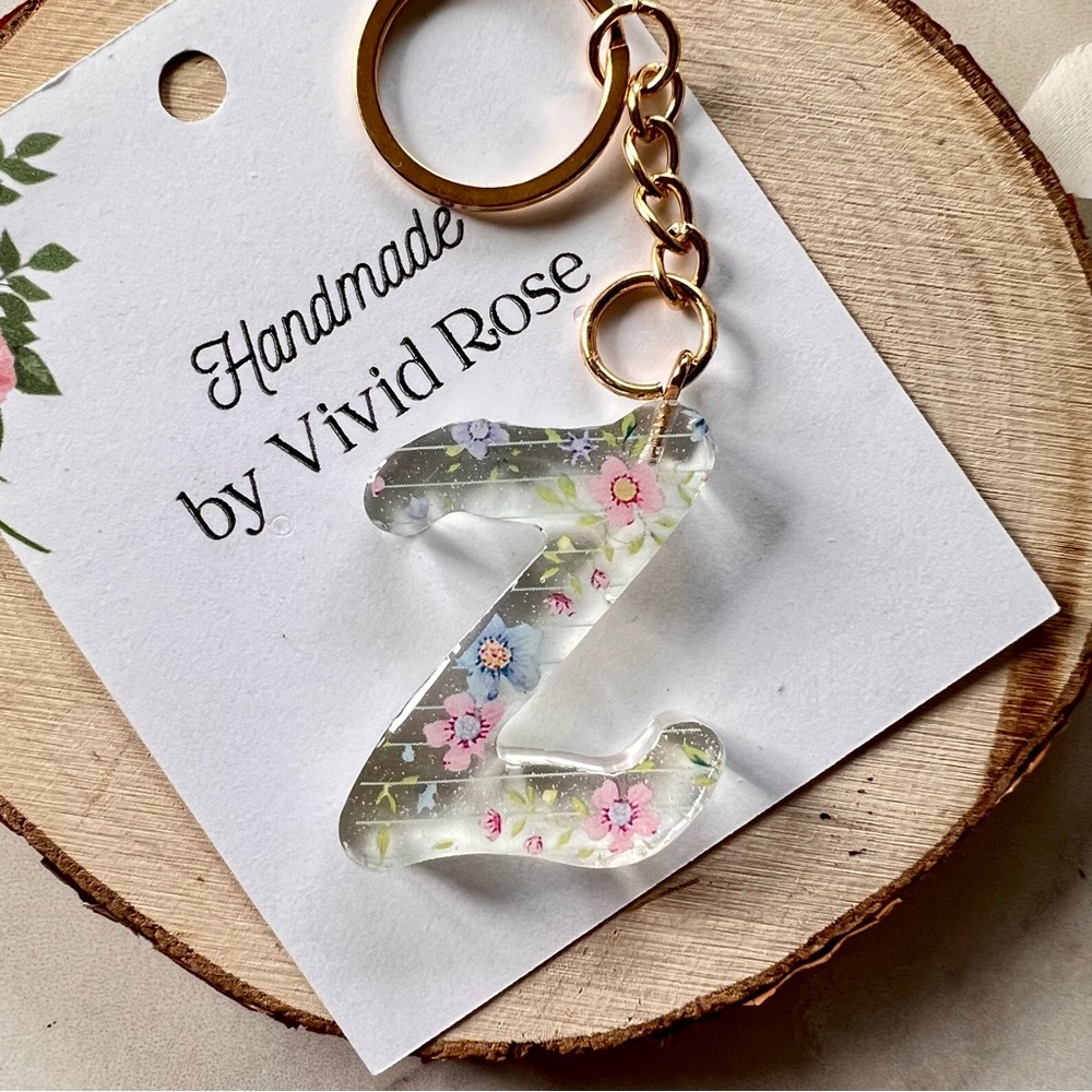 Handmade Initial Keychain | Letter Z - Picture 2 of 4